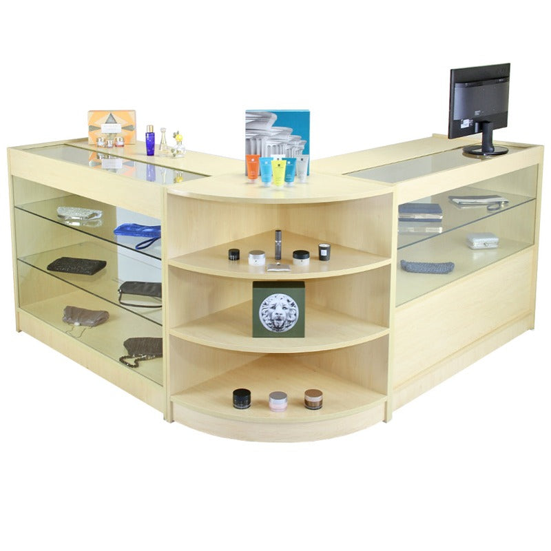 Jupiter Maple Shop Counter & Retail Display Set