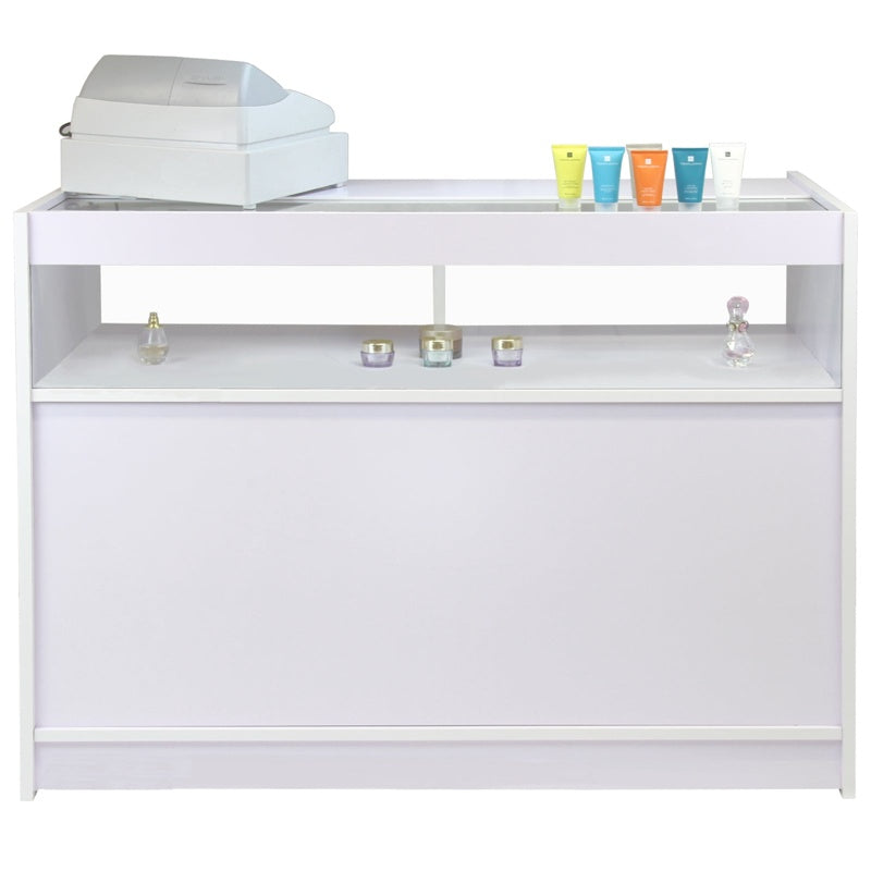 B1200 Retail Shop Counter - Brilliant White