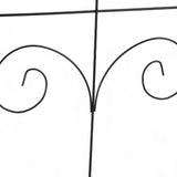 Outsunny Decorative Garden Fencing, 16PCs 44in x 25ft Outdoor Picket Fence Panels, Rustproof Metal Wire Landscape Flower Bed Border Edging, Black