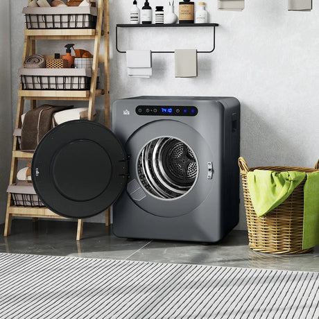 HOMCOM 4kg Compact 40-60C  Tumble Dryer - Grey