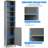 Bathroom Storage Cabinet with 5 Open Shelves for Home