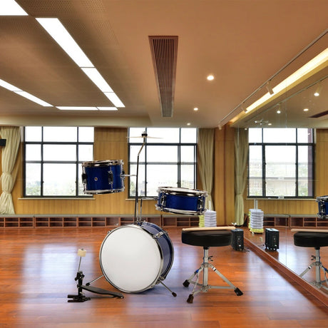 5 Pieces Junior Drum Set with 5 Drums-Blue