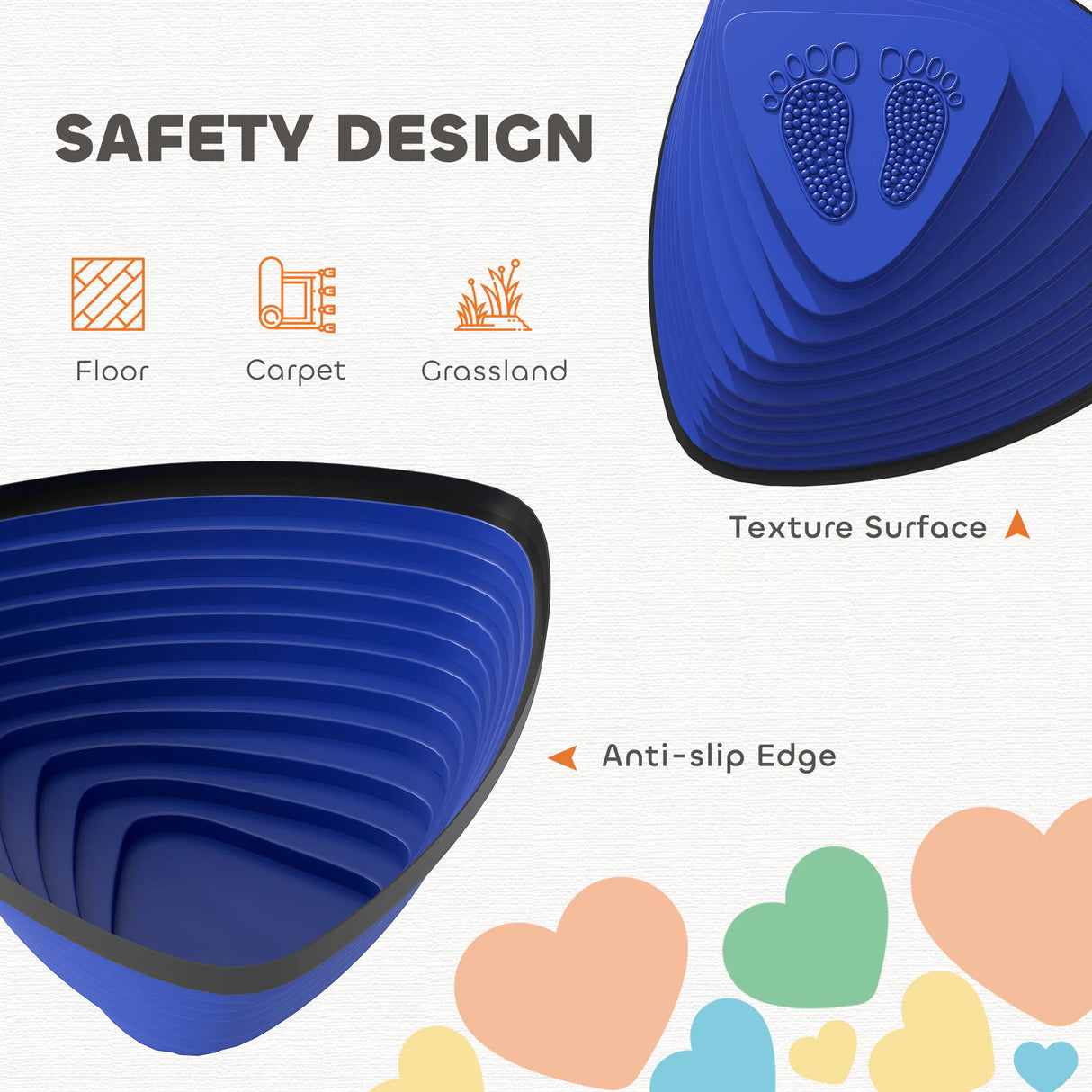 AIYAPLAY 11-Piece Stepping Stones for Kids, Stackable Sensory Toys Outdoor Indoor, Obstacle Course for Balance and Motor Skills