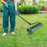 18/21 Inch Manual Lawn Aerator with Detachable Handle and Tine Spikes-21 inches