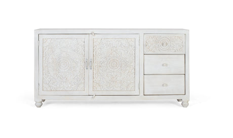 Giner and Colomer  Mango Wood 2-Door 3-Drawer Sideboard