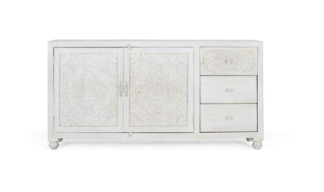 Giner and Colomer  Mango Wood 2-Door 3-Drawer Sideboard