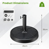 40LBS 21.5Inch Round Outdoor Umbrella Base