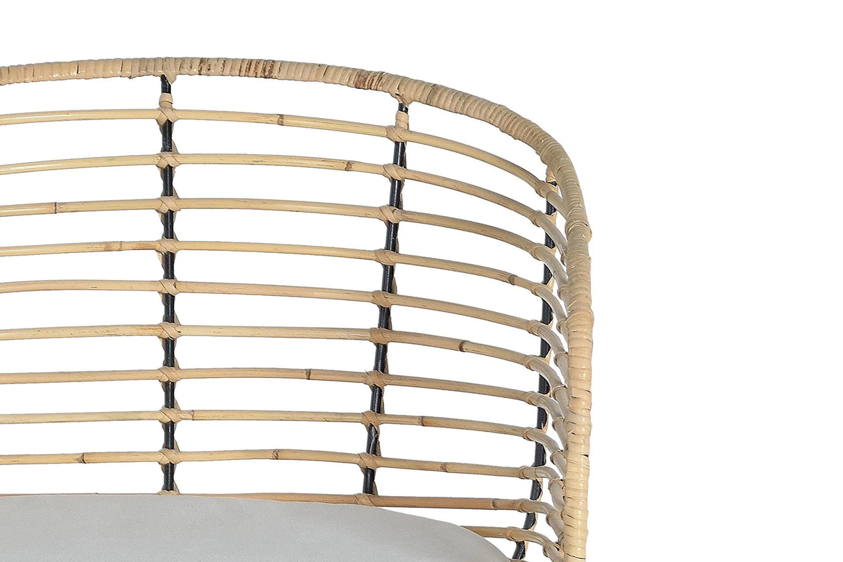 Giner and Colomer  Set Of 2 Rattan And Metal Chairs With Cushions