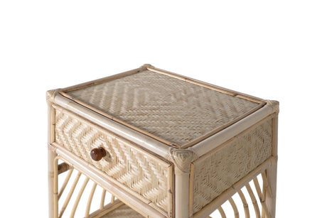 Giner and Colomer - Natural Rattan Bedside Table