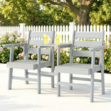 Outsunny Outdoor Garden Loveseat, Embossed Wooden Jack and Jill Garden Seat with Integrated Table, Grey