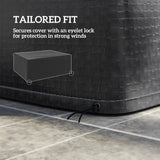 Outsunny Garden Furniture Cover, Waterproof Anti-UV Large Protective Patio Set Covers, 235 x 190 x 90cm, Black