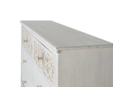 Giner and Colomer  Elegant 6-Drawer Chest In Mango Wood With Hand-Carved Details