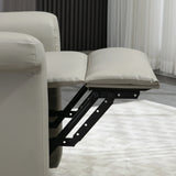 HOMCOM Power Lift Chair Armchair for the Elderly, PU Leather Recliner Chair with Extended Footrest, Remote Control and Side Pocket, Grey