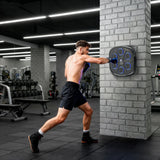 SPORTNOW Music Boxing Machine, Smart Bluetooth Boxing Machine Wall Mounted with 9 Speeds & Modes, LED Lights and Gloves, Punching Pad for Adults, Black