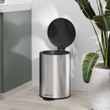 HOMCOM 20L Stainless Steel Compact Home Bin