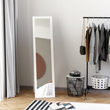 HOMCOM Full Length Mirror for Bedroom, Free Standing Dressing Mirror, Wall Mirror for Living Room, 37 x 154 cm, White