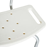 HOMCOM Bath Chair Shower Stool Safety Seat Bathroom Adjustable Positions Elderly Aids