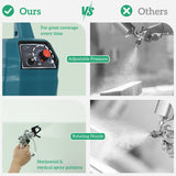 HOMCOM Airless Paint Sprayer, Thinning-Free, Electric﻿ Fence Paint Sprayer for Exterior and Interior DIY Painting Projects, Wall Spray Gun Machine, Household Use, 1.5L/min, 200 Bar, 7.5 m Hose