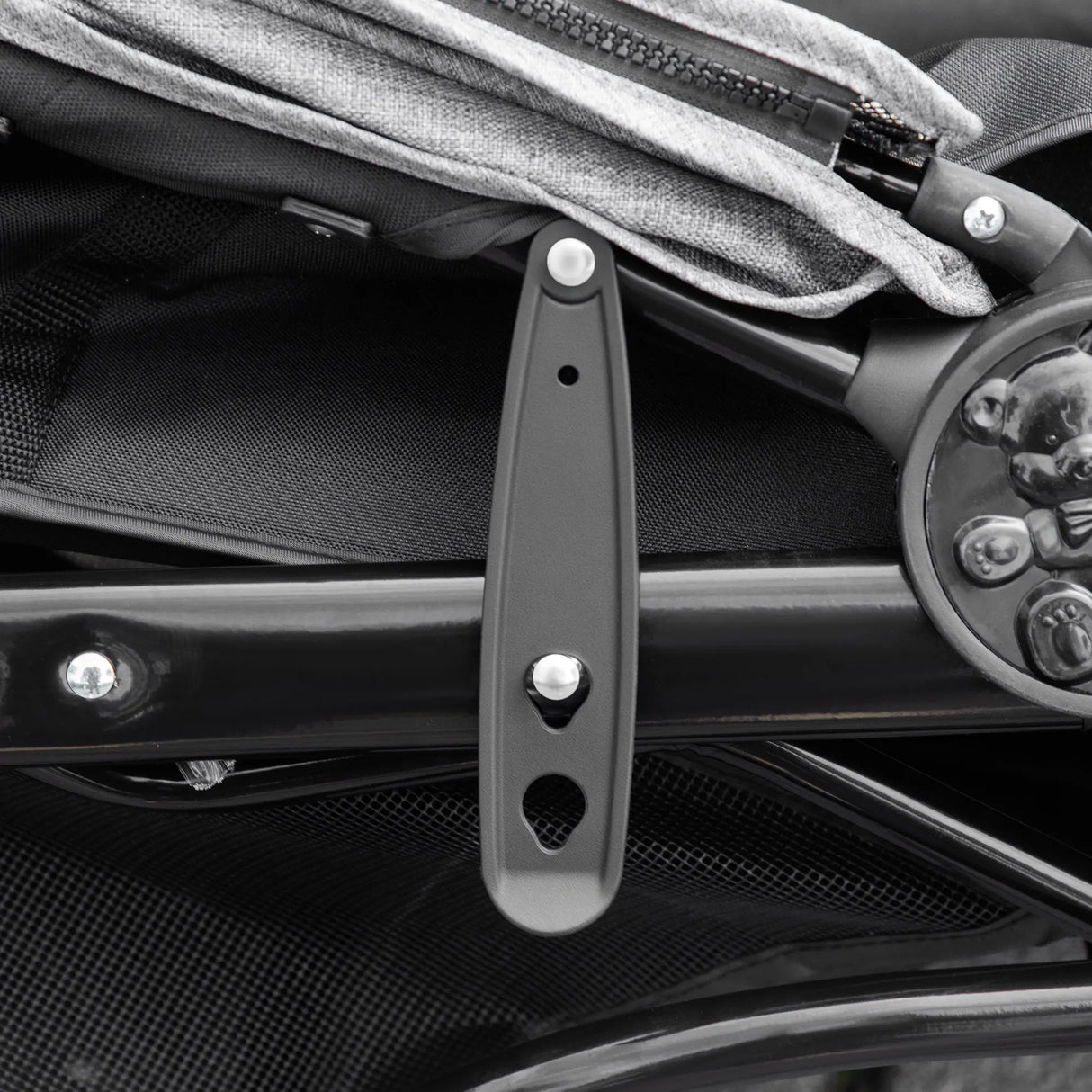 PawHut Dog Stroller Pram, 3-Wheel Foldable Pet Stroller with Invisible Sky Roof, for Small Dogs & Cats, Red