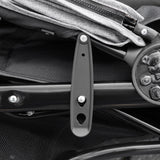 PawHut Dog Stroller Pram, 3-Wheel Foldable Pet Stroller with Invisible Sky Roof, for Small Dogs & Cats, Red