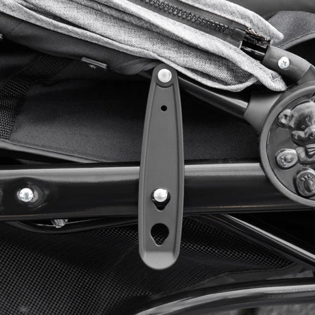 PawHut Dog Stroller Pram, 3-Wheel Foldable Pet Stroller with Invisible Sky Roof, for Small Dogs & Cats, Red