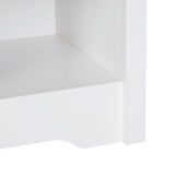 HOMCOM Bedside Table, Nightstand with Drawer and Open Shelf, End Table for Living room, Bedroom, Set of 2, White