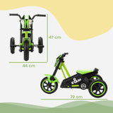 AIYAPLAY Kids Tricycle Baby Trike, Kids Trike with Pedal, 3 Wheel Toddler Balance Bike for Indoor Outdoor Use, Green