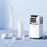 HOMCOM 10000 BTU Air Conditioning Unit, 3-in-1 Portable Air Conditioner, Dehumidifier, Cooling Fan with Remote Control, LED Display, 2 Speeds, 24H Timer, Window Venting Kit, 30m2