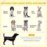 PawHut Wooden Outdoor Dog House, with Asphalt Openable Top, Removable Floor, Clear Front Panel, Curtain, 103 x 77 x 83cm