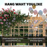 Outsunny 3 x 3 m Wooden Pergola Kit, Garden Pergola Gazebo Arch with Trellis for Climbing Vines, Flowers, Nature Wood Finish