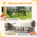 PawHut 60cm 8 Panels Heavy Duty Dog Pen, Pet Playpen for Indoors, Outdoors, Small Dogs