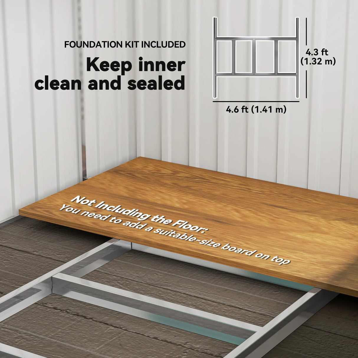 Outsunny 7 x 5ft Galvanised Metal Shed, with Sliding Door - Green