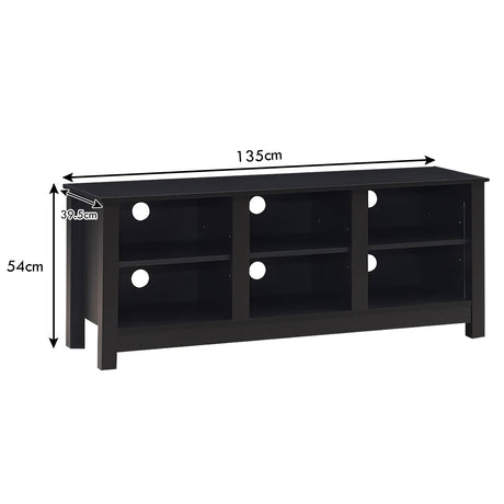 60 Inch  Entertainment TV Stand Cabinet-Black