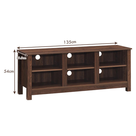 60 Inch  Entertainment TV Stand Cabinet-Brown