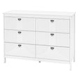 Modern Style Chest of 6-Drawers Home Storage Buffet Cabinet Sideboard-White
