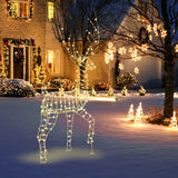 186 cm Pre-Lit Christmas Reindeer with 300 Warm White LED Lights