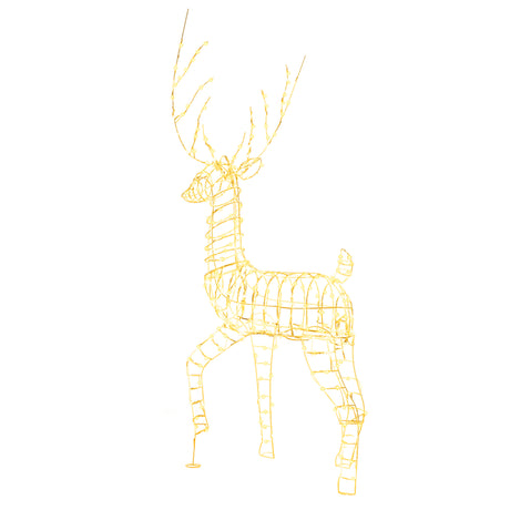 186 cm Pre-Lit Christmas Reindeer with 300 Warm White LED Lights
