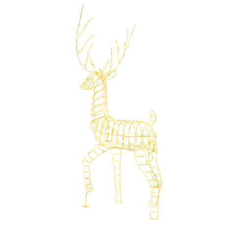 186 cm Pre-Lit Christmas Reindeer with 300 Warm White LED Lights