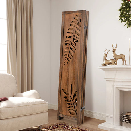 4/6 Panel 170cm Folding Room Divider with Double Action Metal Hinges-6-Panel