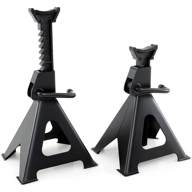 6 Ton 13000 lbs Capacity Metal Car Lifting Stands with 14-23 Inch Adjustable Height
