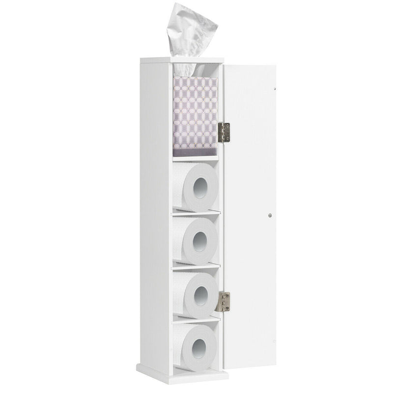 Bathroom Storage Cabinet with 3 Detachable Shelves for Bedroom/Living Room/Bathroom