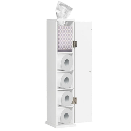 Bathroom Storage Cabinet with 3 Detachable Shelves for Bedroom/Living Room/Bathroom