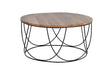 Giner and Colomer - Mango Wood & Metal Base Coffee Table (80 cm)