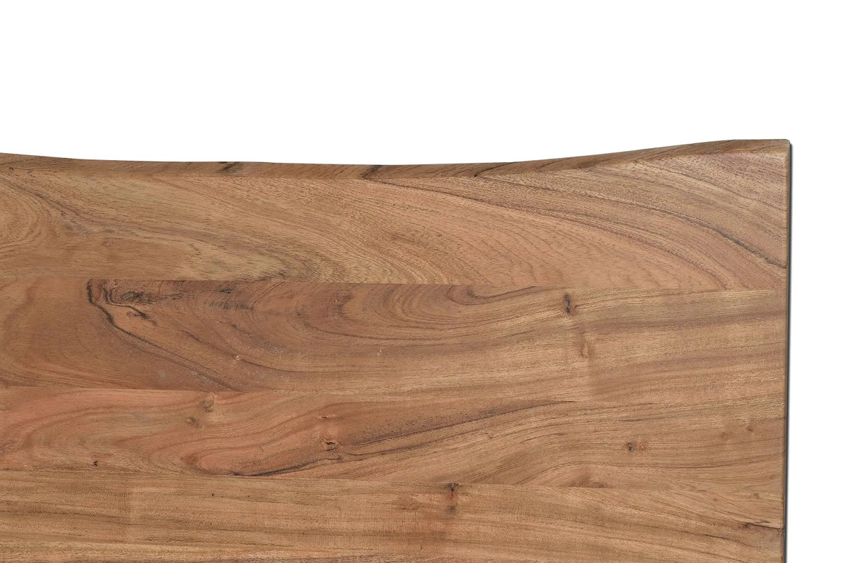 Giner and Colomer - Acacia Wood Dining Table With Metal Legs (2.6 cm Top, 200 cm)