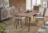 Giner and Colomer - Acacia Wood Dining Table With Metal Legs (2.6 cm Top, 180 cm)