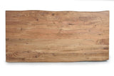 Giner and Colomer - Acacia Wood Dining Table With Metal Legs (2.6 cm Top, 160 cm)