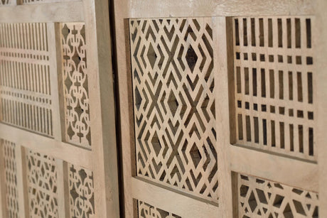 Giner and Colomer - Teak Wood Sideboard With 2 Sliding Doors & Metal Base