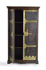 Giner and Colomer - Mango Wood Cabinet With Bronze Door Details