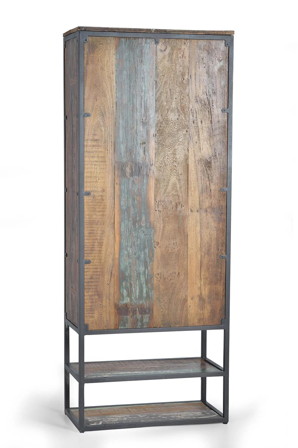Giner and Colomer - Recycled Wood & Metal 2-Door Cabinet With Shelves