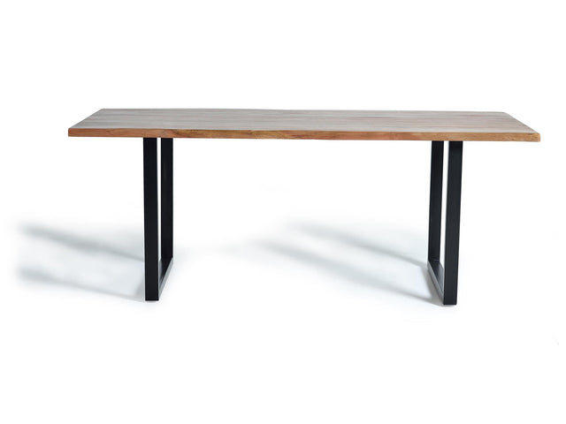 Giner and Colomer - Acacia Wood & Metal Dining Table (160 x 100)